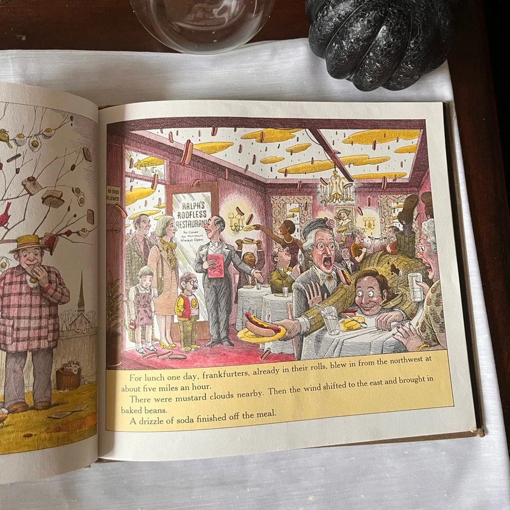 Vintage Copy of Cloudy With a Chance of Meatballs Judi Barrett Illustrated 1978